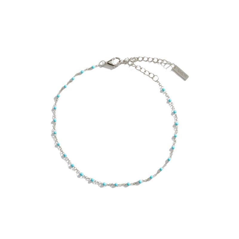 Le Bracelet de cheville satellite coloré Turquoise