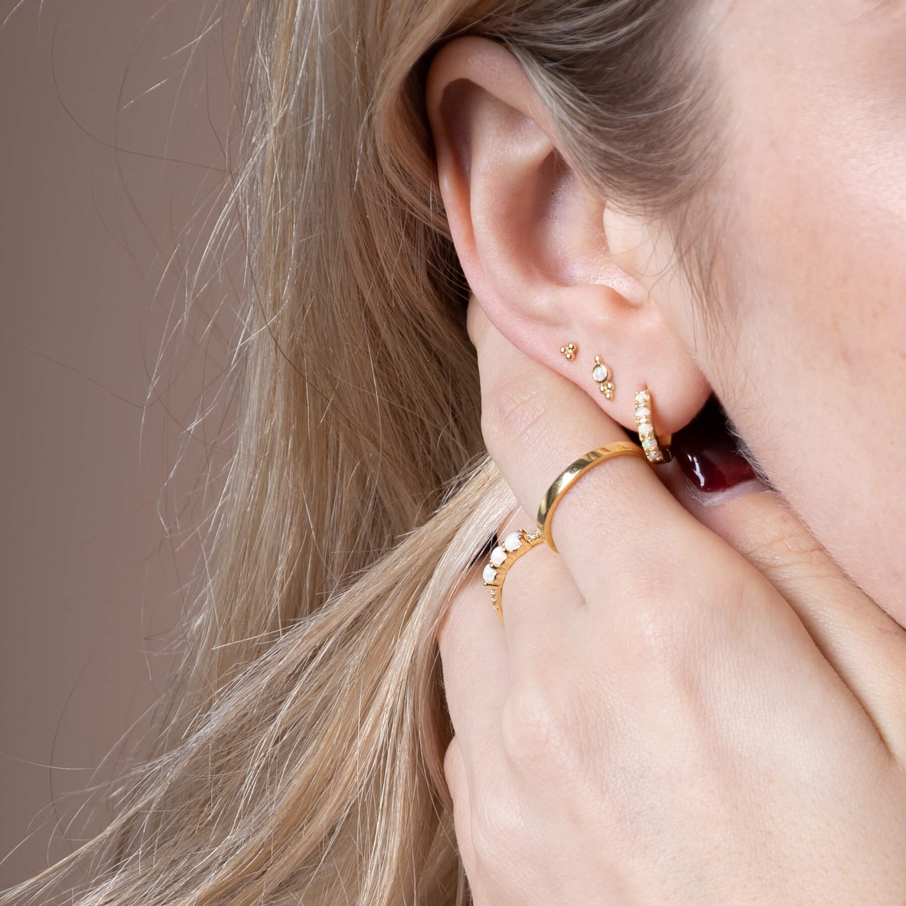 Les boucles d’oreilles JEANE Or