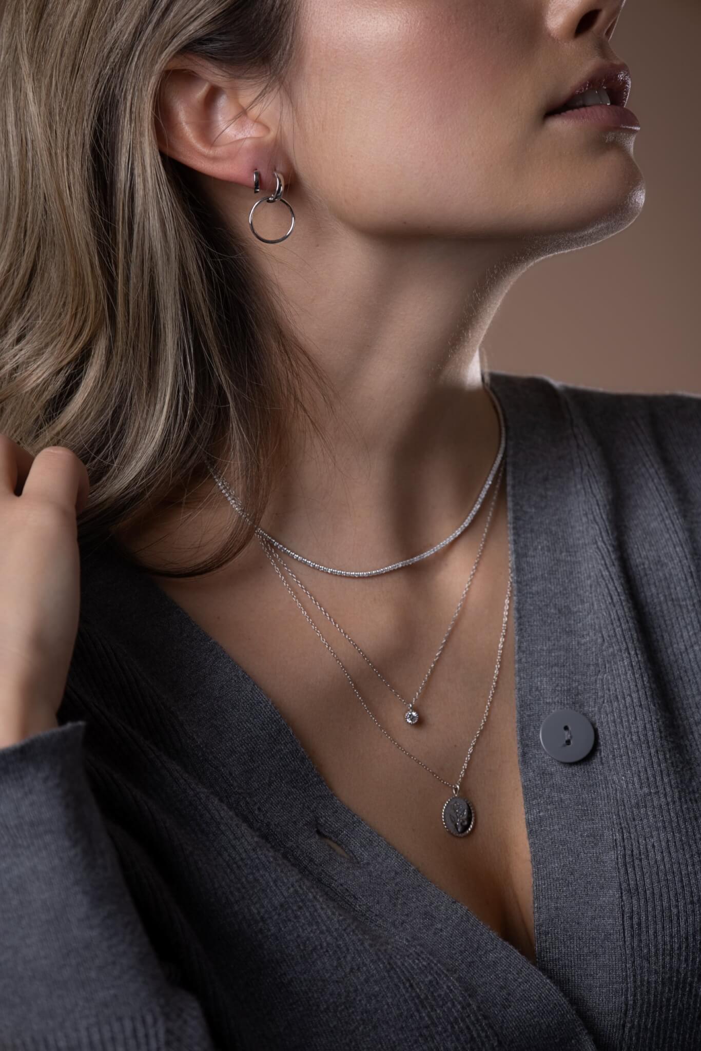 La chaîne CATHERINE or blanc